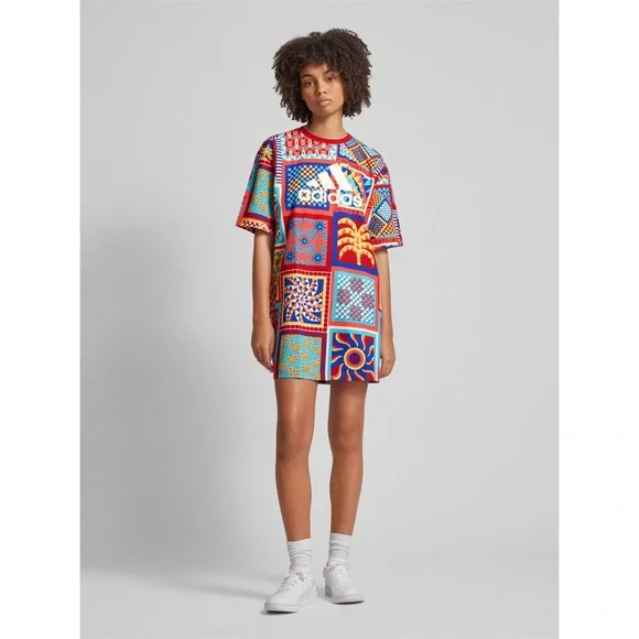 New Farm Rio for Adidas Solar Kaleidoscope Dress Size XL - Picture 3 of 6